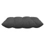 Cojines para asiento 4 pcs Gris oscuro 40 x 40 x 6 cm