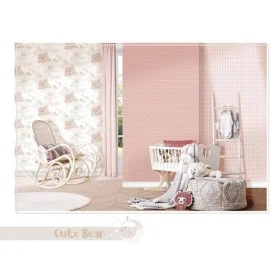 Noordwand Wallpaper Mondo baby Hug Bears pink and beige by Noordwand, Painted paper - Ref: Foro24-444887, Price: 29,21 €, Dis...