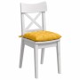 Cojines para asiento 4 pcs Amarillo Claro 40 x 40 x 6 cm