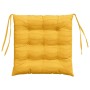 Cojines para asiento 4 pcs Amarillo Claro 40 x 40 x 6 cm