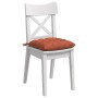 Cojines para asiento 4 pcs Rojo Naranja 40 x 40 x 6 cm