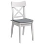 Cojines para asiento 4 pcs Gris Claro 40 x 40 x 3 cm tela