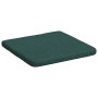 Cojines para asiento 4 pcs Verde oscuro 40 x 40 x 3 cm tela