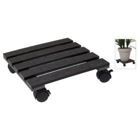 ProGarden Grauer quadratischer Pflanzenständer mit Rädern 29x29 cm von ProGarden, Topfständer - Ref: Foro24-446746, Preis: 24...