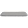 Cojines para asiento 4 pcs Gris Nube 40 x 40 x 3 cm tela