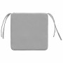 Cojines para asiento 4 pcs Gris Nube 40 x 40 x 3 cm tela