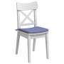 Cojines para asiento 4 pcs Azul jeans 40 x 40 x 3 cm tela