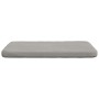 Cojines para asiento 4 pcs Gris Claro 40 x 40 x 3 cm