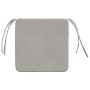 Cojines para asiento 4 pcs Gris Claro 40 x 40 x 3 cm