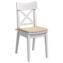 Cojines para asiento 4 pcs Crema 40 x 40 x 3 cm