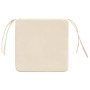 Cojines para asiento 4 pcs Beige 40 x 40 x 3 cm