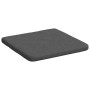 Cojines para asiento 4 pcs Gris oscuro 40 x 40 x 3 cm