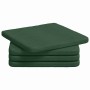 Cojines para asiento 4 pcs Verde oscuro 40 x 40 x 3 cm