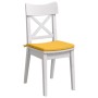 Cojines para asiento 4 pcs Amarillo Claro 40 x 40 x 3 cm
