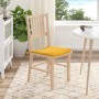Cojines para asiento 4 pcs Amarillo Claro 40 x 40 x 3 cm