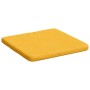 Cojines para asiento 4 pcs Amarillo Claro 40 x 40 x 3 cm
