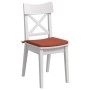 Cojines para asiento 4 pcs Rojo Naranja 40 x 40 x 3 cm