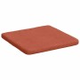 Cojines para asiento 4 pcs Rojo Naranja 40 x 40 x 3 cm