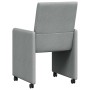 Sillas de comedor 2 pcs Gris claro 57 x 66 x 94 cm tela