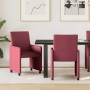 Sillas de comedor 2 pcs Rojo vino tinto 57 x 66 x 94 cm tela