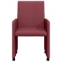 Sillas de comedor 2 pcs Rojo vino tinto 57 x 66 x 94 cm tela