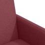Sillas de comedor 2 pcs Rojo vino tinto 57 x 66 x 94 cm tela