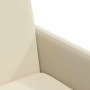 Sillas de comedor 2 pcs Crema 57 x 66 x 94 cm Cuero sintético
