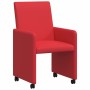 Sillas de Comedor con Ruedas 2 pcs Rojo 57 x 66 x 94 cm en Sillas de comedor | Comprar online en Foro24