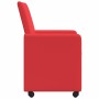 Sillas de Comedor con Ruedas 2 pcs Rojo 57 x 66 x 94 cm en Sillas de comedor | Comprar online en Foro24