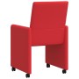 Sillas de Comedor con Ruedas 2 pcs Rojo 57 x 66 x 94 cm en Sillas de comedor | Comprar online en Foro24