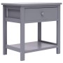 Bedside tables 2 units gray Paulownia wood 40x29x42cm by vidaXL, Nightstands - Ref: Foro24-284051, Price: 64,70 €, Discount: %