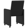 Sillas de comedor 2 pcs Negro 57 x 66 x 94 cm Cuero sintético