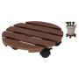 ProGarden Pflanzenständer mit Rollen rund braun 29 cm von ProGarden, Topfständer - Ref: Foro24-446745, Preis: 25,00 €, Rabatt: %