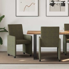 Sillas de comedor 2 pcs Verde ejército 57 x 66 x 94 cm