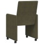 Sillas de comedor 2 pcs Verde ejército 57 x 66 x 94 cm