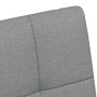 Sillas de comedor 2 pcs Gris claro 58 x 65 x 94 cm tela