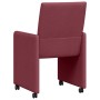 Sillas de comedor 2 pcs Rojo vino tinto 58 x 65 x 94 cm tela
