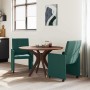 Sillas de comedor 2 pcs Verde oscuro 58 x 65 x 94 cm tela