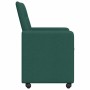 Sillas de comedor 2 pcs Verde oscuro 58 x 65 x 94 cm tela