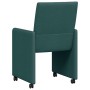 Sillas de comedor 2 pcs Verde oscuro 58 x 65 x 94 cm tela