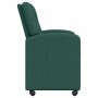 Sillas de comedor 2 pcs Verde oscuro 57 x 67 x 95 cm tela