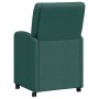 Sillas de comedor 2 pcs Verde oscuro 57 x 67 x 95 cm tela
