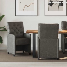 Sillas de Comedor con Ruedas 2 pcs Negro 58 x 67 x 97 cm en Sillas de comedor | Comprar online en Foro24