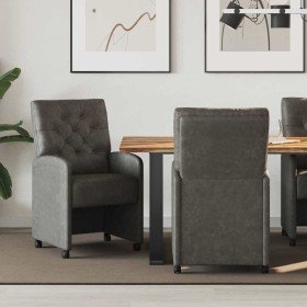 Sillas de Comedor con Ruedas 2 pcs Negro 58 x 67 x 97 cm en Sillas de comedor | Comprar online en Foro24