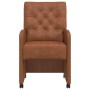 Sillas de Comedor con Ruedas 2 pcs Marrón 58 x 67 x 97 cm en Sillas de comedor | Comprar online en Foro24