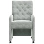 Sillas de comedor 2 pcs Gris claro 58 x 67 x 97 cm Terciopelo