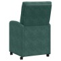Sillas de comedor 2 pcs Verde oscuro 58 x 67 x 97 cm Terciopelo