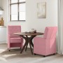 Sillas de comedor 2 pcs Rosa 58 x 67 x 97 cm Terciopelo