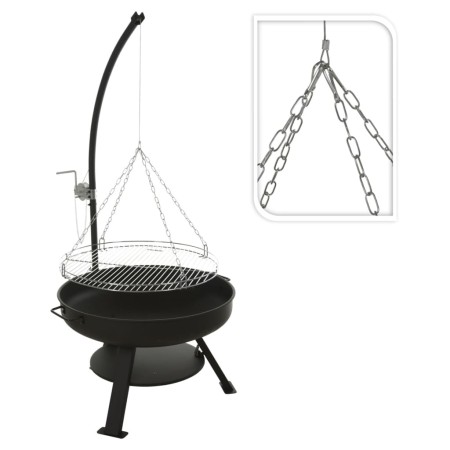 ProGarden VAGGAN brazier with barbecue 60 cm by ProGarden, Chimneys - Ref: Foro24-446779, Price: 181,35 €, Discount: %