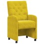 Sillas de comedor 2 pcs Amarillo 58 x 67 x 97 cm Terciopelo